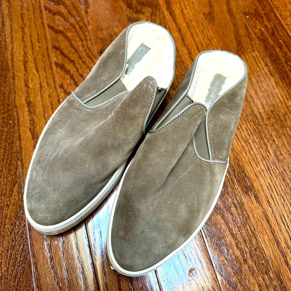 Vince shoes - slip-ins, fur inside. Female. US size 8.5. Never worn.